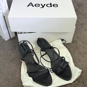 Aeyde Elegant Black Sandals for Women